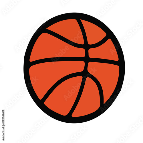 The Iconic Orange Basketball with Classic Black Lines Perfect for Sports Enthusiasts