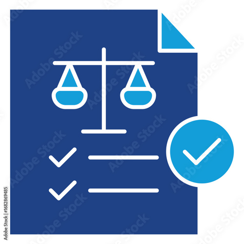 Legality Solid Icon Element For Design