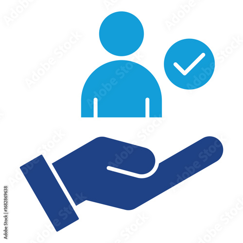 Responsibility Solid Icon Element For Design