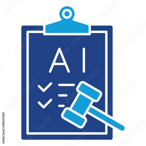 Ai Regulation Solid Icon Element For Design