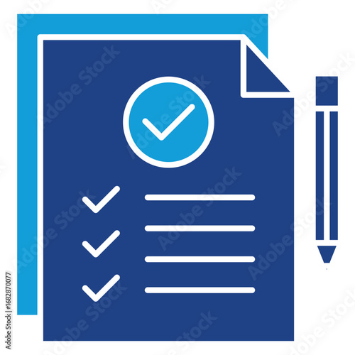 Consent Solid Icon Element For Design