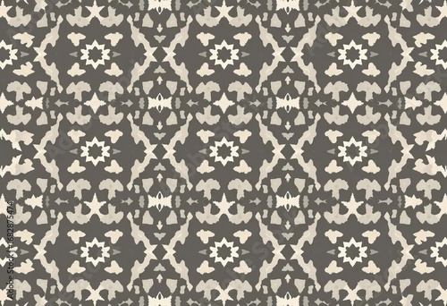 Gray ikat geometric ethnic pattern Seamless traditional embroidery style design for textile, background, traditional, pattern