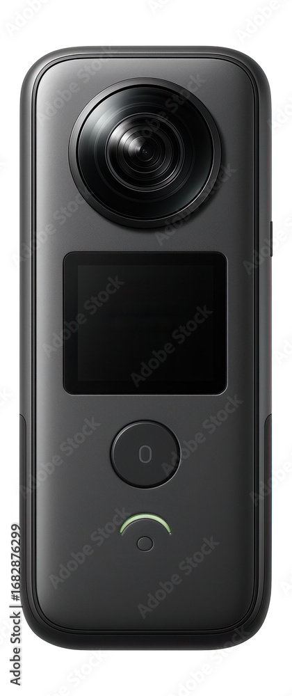 Fototapeta premium 360-degree camera with dual lenses and built-in stabilization for immersive content creation