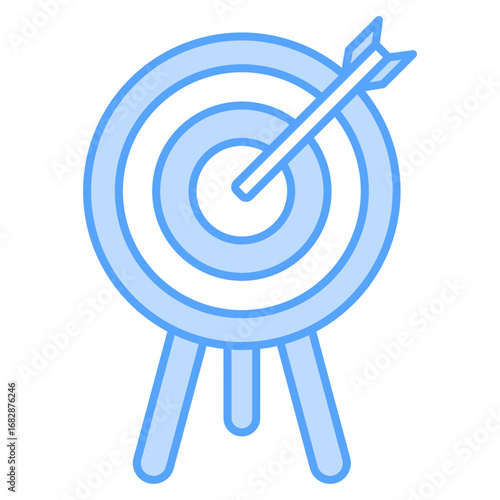 Objectivity Blue White Color Icon Element For Design