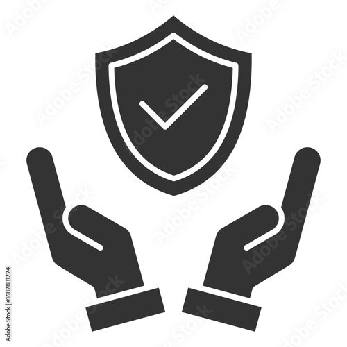 Safety Glyph Color Icon Element For Design