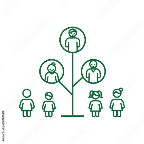 Family Tree Illustration.