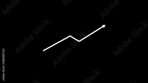 business arrow sells sign. good sign business profit icon.Finance, Bar graph going up, Profit concept, positive increase chart, arrows axis.
