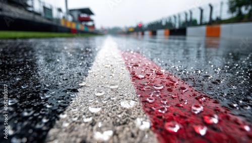 Wet racing track lines