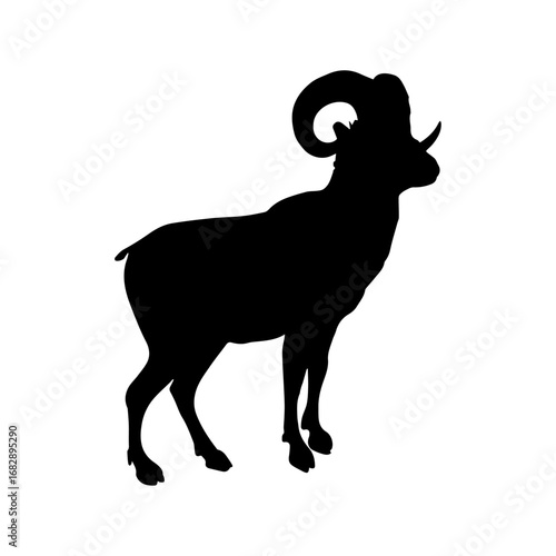 big horn sheep in vector art