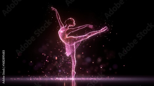 ballet dancer in pink