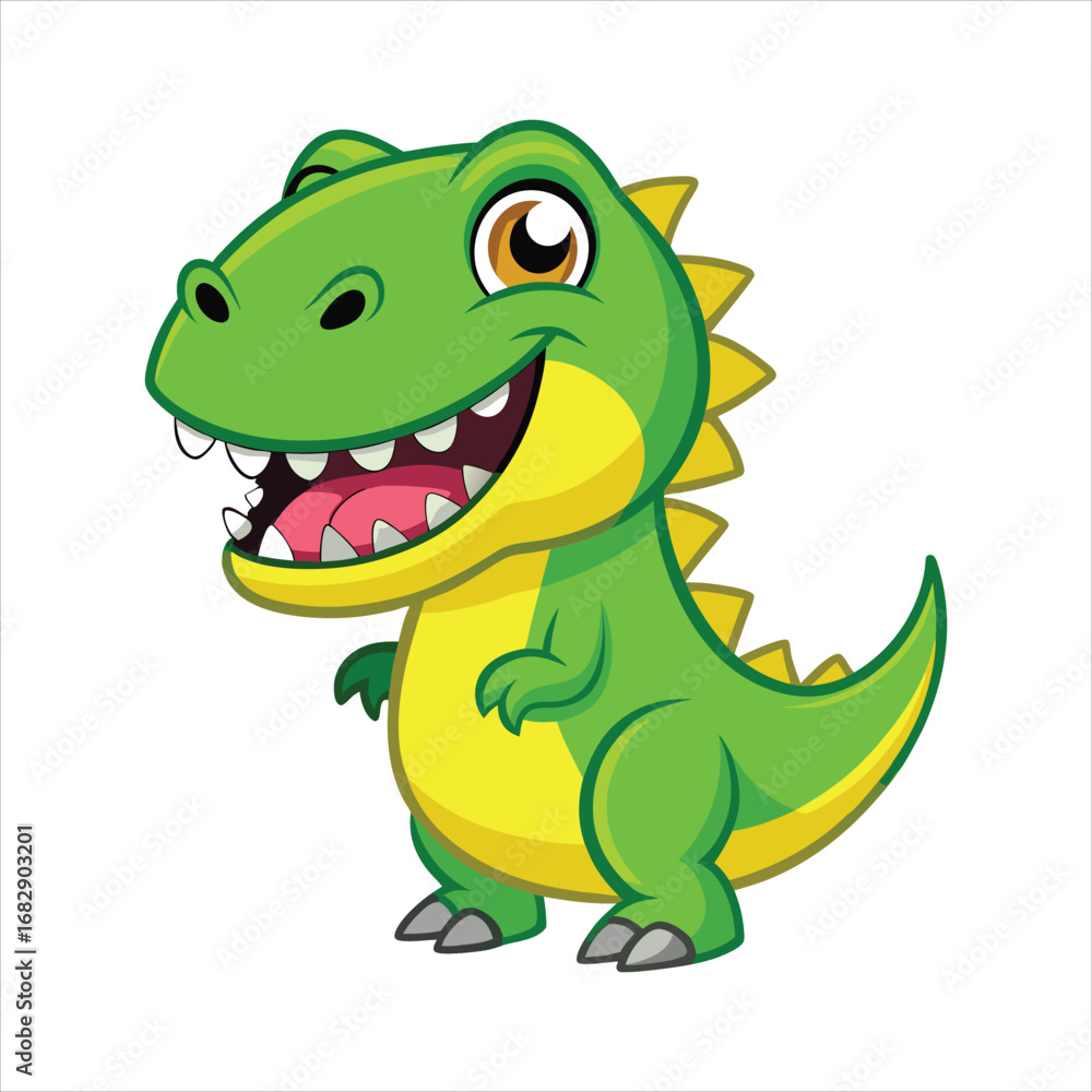 Obraz premium Cute T Rex Dinosaur Cartoon