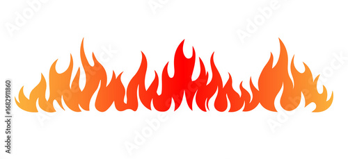 vector illustration of fire flames