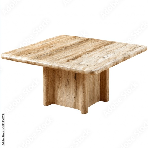 Elegant Square Stone Table for Stylish Interior Decor and Design