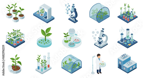 Isometric laboratory and plant growth set: science, technology, and botanical research