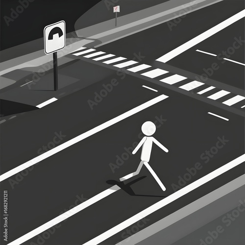 Silhouette Icon of a Person Figure