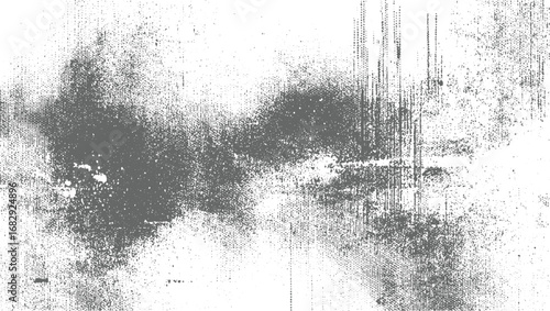 Gray speckled texture with vertical lines and scattered dots white pattern