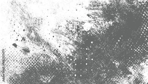 Gray white speckled textured background vector