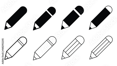 Pen Icon set.Pen Line Icon with Editable Stroke and Pixel Perfect.classic hand writing tool for calligraphy.Copywriting Related Vector, pen logo silhouette vector design template premium, sign up icon