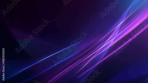 Abstract purple and blue gradient wave on dark background