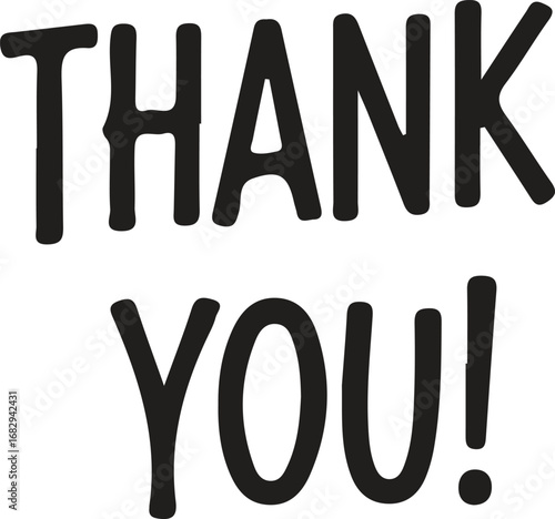Expressing gratitude with bold typography thank you message for various occasions and celebrations