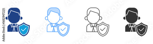 Integrity Icon Set Multiple Style Collection