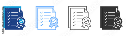 Compliance Icon Set Multiple Style Collection