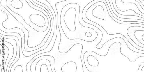 Topographic map contour background pattern.Natural printing illustrations of maps.Grey topographic lines. Texture of lines.pattern shape in organic wood on white and transparent background,