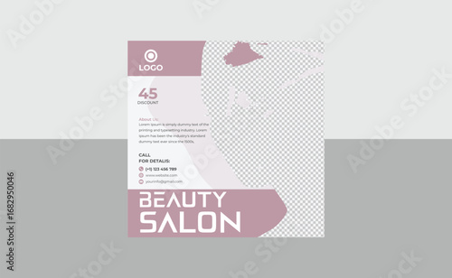 beauty fashion social media post design 