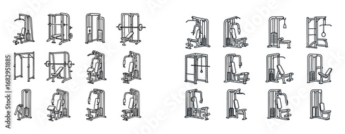 Exercise Machine Icons