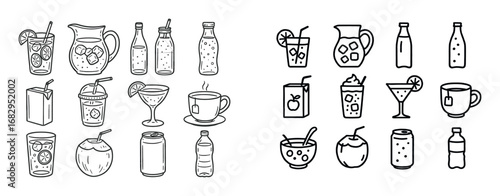 Picnic Beverage Icons