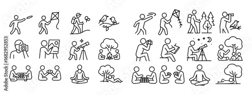 Minimalist Picnic Icon Set