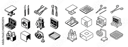 Vetclinic Surgical Icons