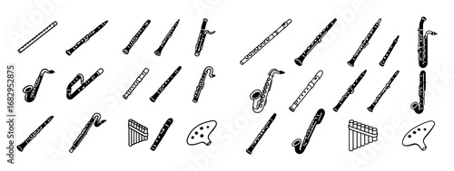 Woodwind Instrument Icons