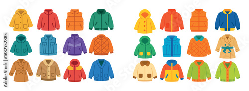 Colorful Kidswear Icons