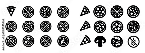 Pizza Icon Grid