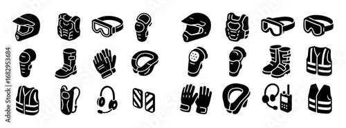 Isometric Safety Gear Icons