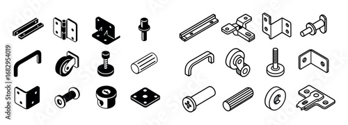 Isometric Furniture Icons