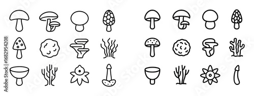 Forest Fungi Icons