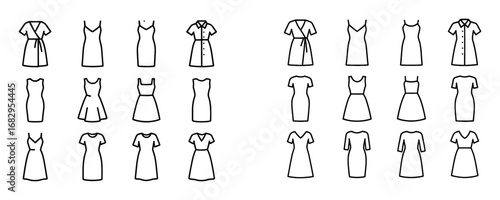 Minimalist Dress Icons