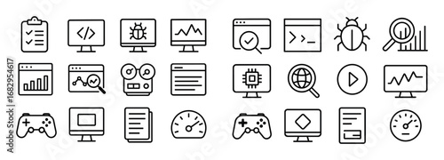 Minimalist Game Tools Icons