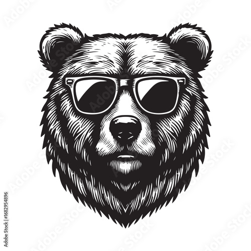vector illustration of a bear