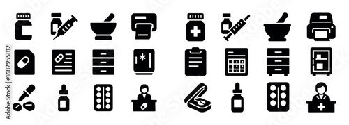 Vet Clinic Icon Set