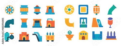 Hydroelectric Icons Grid