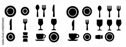 Tableware Icon Set