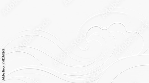 embossed image of wave