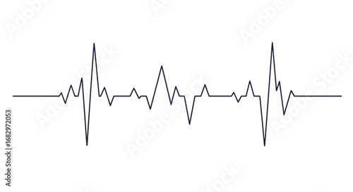 Abstract dark background with a thin blue line representing a fluctuating heartbeat or data graph