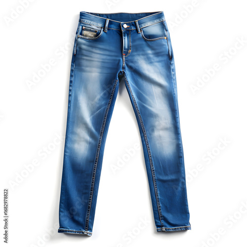 Classic Light Wash Denim Jeans: A Detailed View
