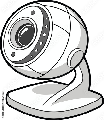Modern webcam design for crisp video calls and content creation, perfect for remote work and streaming