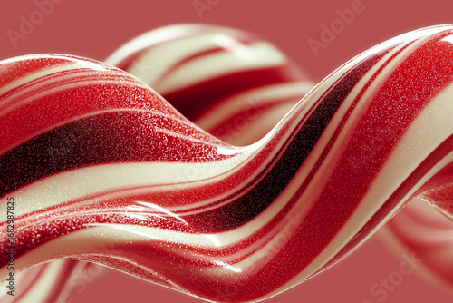 Red and white christmas candy background