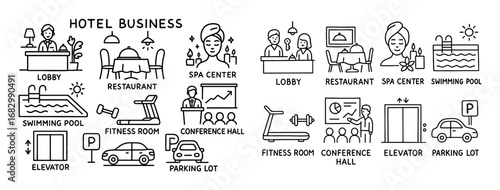 Hotel Amenities Doodle